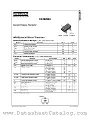 KST2222AMTF datasheet pdf Fairchild Semiconductor