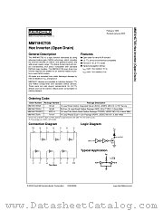 MM74HCT05MTC datasheet pdf Fairchild Semiconductor