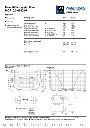 MQF10.7-0750/07 datasheet pdf Vectron