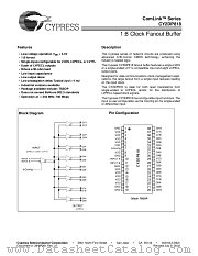 CY2DP818ZC datasheet pdf Cypress