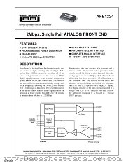AFE1224E datasheet pdf Texas Instruments