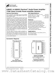 LM4651N datasheet pdf National Semiconductor