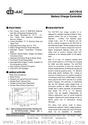 AIC1781A datasheet pdf Analog Integrations Corporation