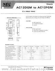 AC12DGM datasheet pdf NEC