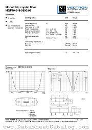 MQF40.048-0800/02 datasheet pdf Vectron