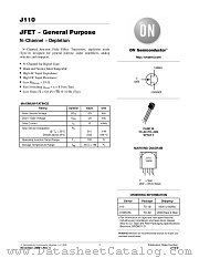 J110RLRA datasheet pdf ON Semiconductor