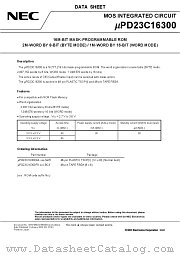 UPD23C16300GZ-XXX-MJH datasheet pdf NEC