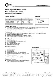 BTS 737 S3 datasheet pdf Infineon