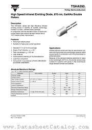 TSHA5502 datasheet pdf Vishay