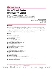 HN58C257AT-85E datasheet pdf Renesas