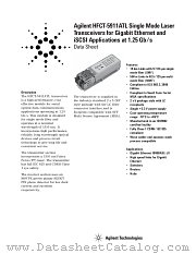 HFCT-5911ATL datasheet pdf Agilent (Hewlett-Packard)