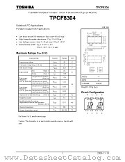 TPCF8304 datasheet pdf TOSHIBA