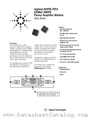 ACPM-7813 datasheet pdf Agilent (Hewlett-Packard)
