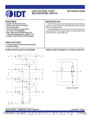 IDT74CBTLV3383PY datasheet pdf IDT