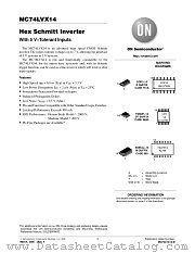 MC74LVX14DTR2 datasheet pdf ON Semiconductor