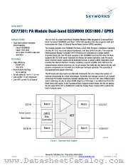 CX77301 datasheet pdf Skyworks Solutions