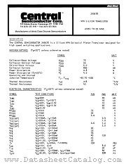 2N3678 datasheet pdf Central Semiconductor
