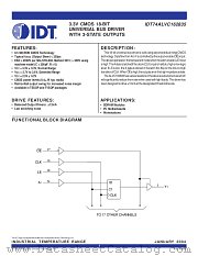 IDT74ALVC162835PF datasheet pdf IDT