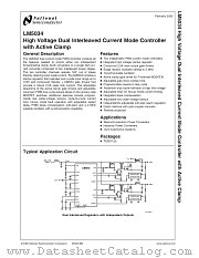 LM5034MTC datasheet pdf National Semiconductor