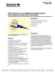 D2575 datasheet pdf TriQuint Semiconductor