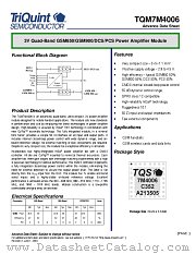 TQM7M4006 datasheet pdf TriQuint Semiconductor