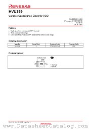 HVU359 datasheet pdf Renesas