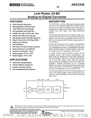 ADS1245IDGSR datasheet pdf Texas Instruments