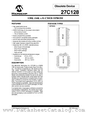 27C128-12 datasheet pdf Microchip