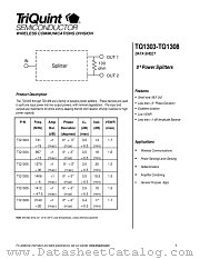 TQ1303-1308 datasheet pdf TriQuint Semiconductor