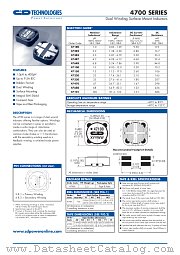 47101 datasheet pdf C&D Technologies