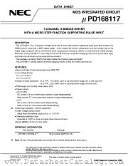 UPD168117 datasheet pdf NEC