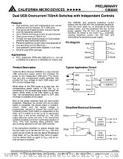CM3502-02SN datasheet pdf California Micro Devices Corp