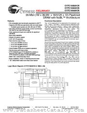 CY7C1462AV25 datasheet pdf Cypress