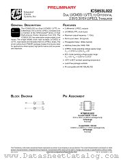 ICS853L022 datasheet pdf Texas Instruments