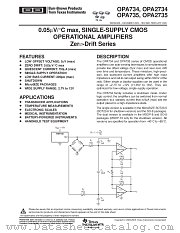 OPA734AIDR datasheet pdf Texas Instruments
