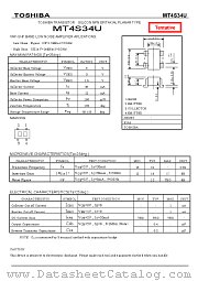 MT4S34U datasheet pdf TOSHIBA
