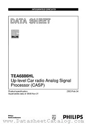 TEA6886HL/V2 datasheet pdf Philips