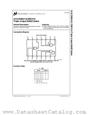DM5410J/883 datasheet pdf National Semiconductor