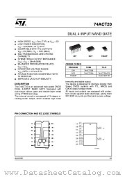 74ACT20 datasheet pdf ST Microelectronics