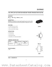 ZX5T955Z datasheet pdf Zetex Semiconductors
