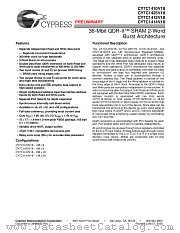 CY7C1414V18 datasheet pdf Cypress