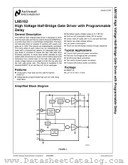 LM5102SDX datasheet pdf National Semiconductor