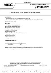 UPD161623 datasheet pdf NEC