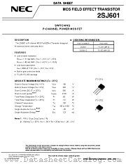 2SJ601 datasheet pdf NEC