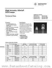 HLMP-WL02 datasheet pdf Agilent (Hewlett-Packard)