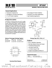 RF3397 datasheet pdf RF Micro Devices