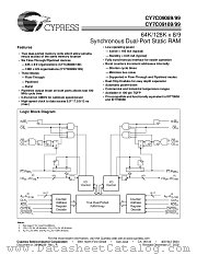 CY7C09089 datasheet pdf Cypress