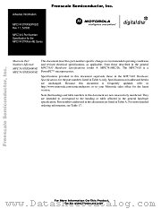 MPC7410 datasheet pdf Freescale (Motorola)