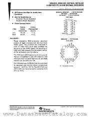 SN74LS42NSR datasheet pdf Texas Instruments
