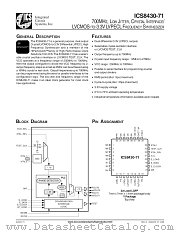 ICS8430-71 datasheet pdf Texas Instruments